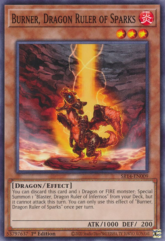 Quemador, Dragón Soberano de las Chispas [SR14-EN009] Común 
