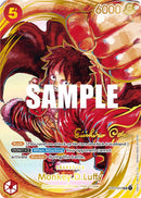 Monkey D. Luffy (Arte alternativo) (Firma estampada en oro) [Baraja inicial: Tripulación del Sombrero de Paja] 