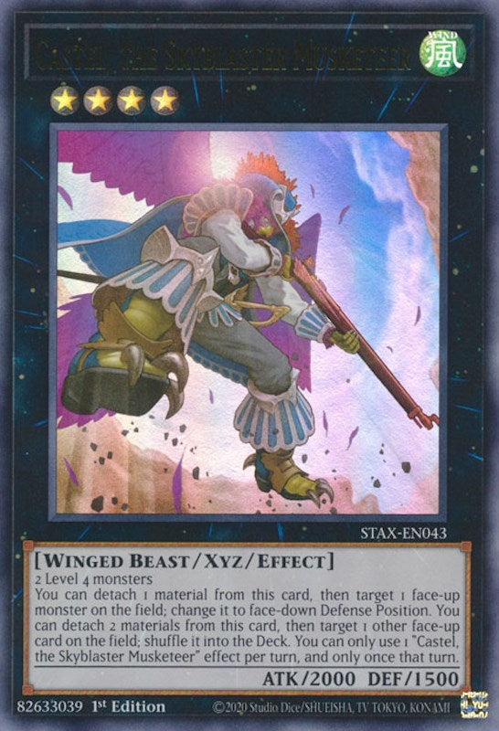 Castel, el mosquetero Skyblaster [STAX-EN043] Ultra raro 