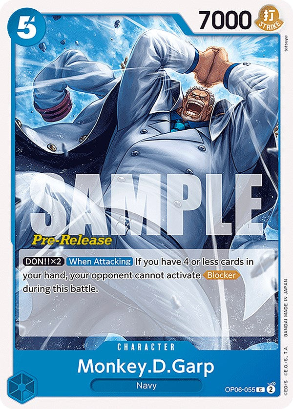 Monkey D. Garp [Cartas de prelanzamiento de Alas del Capitán] 