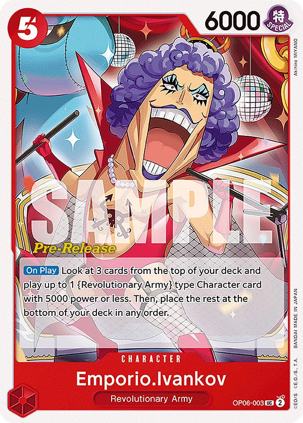 Emporio Ivankov [Cartas de prelanzamiento de Alas del Capitán] 
