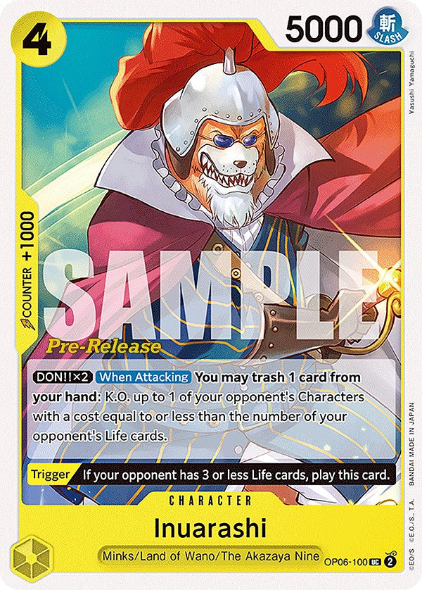 イヌアラシ【Wings of the Captain先行発売カード】 