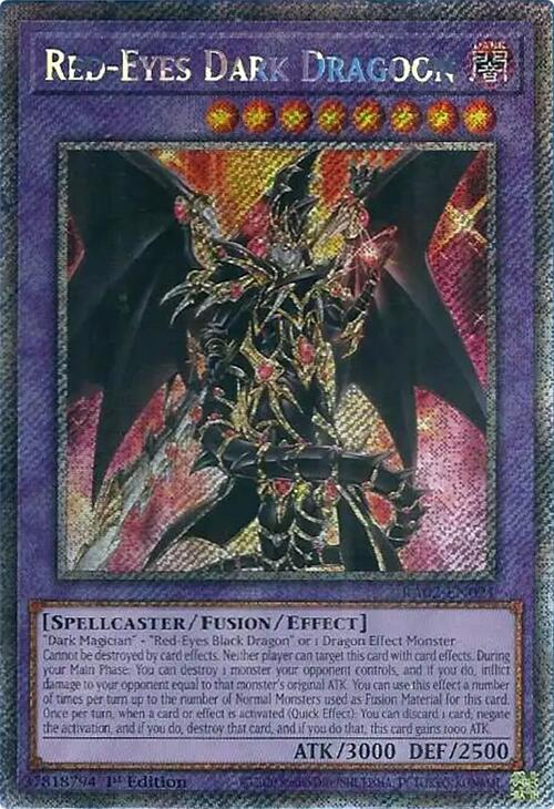 Dragón Oscuro de Ojos Rojos (Rara Secreta Platino) [RA02-EN021] Rara Secreta Platino 