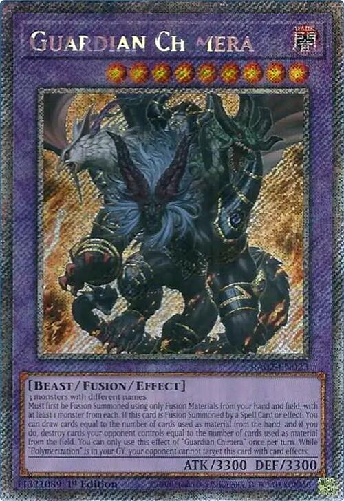 Quimera Guardiana (Rara Secreta Platino) [RA02-EN023] Rara Secreta Platino 