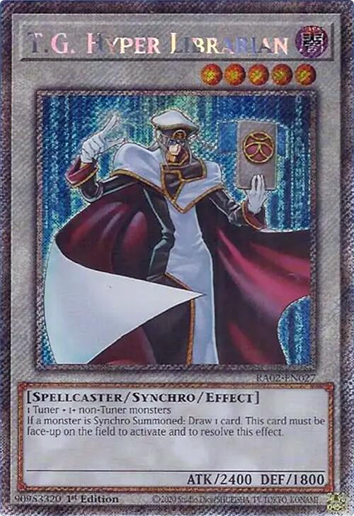 TG Hyper Librarian (Rara Secreta Platino) [RA02-EN027] Rara Secreta Platino 