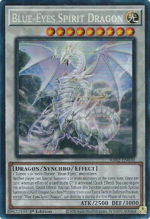 Dragón Espiritual de Ojos Azules (PCR) [RA02-EN030] Raro de Coleccionista Prismático 
