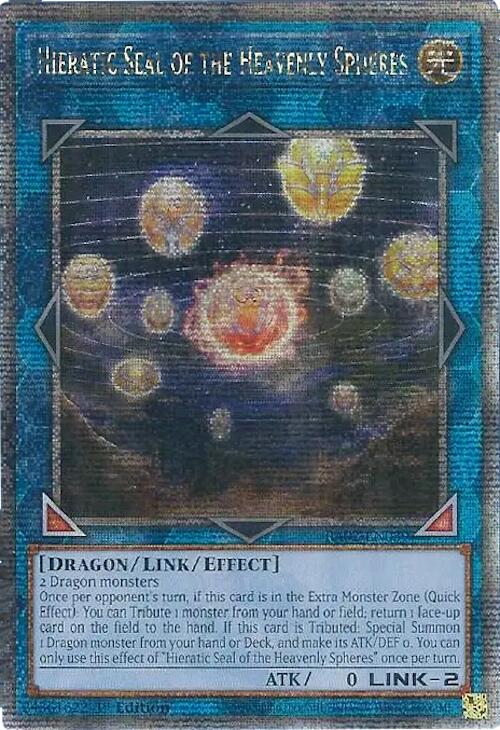 Sello Hierático de las Esferas Celestiales (Secreto Raro de Cuarto de Siglo) [RA02-EN039] Secreto Raro de Cuarto de Siglo 
