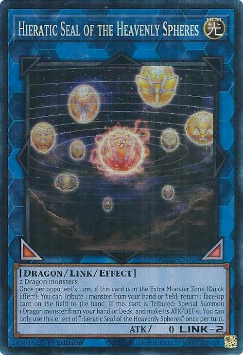 Sello Hierático de las Esferas Celestiales (PCR) [RA02-EN039] Prismático, pieza rara de coleccionista 