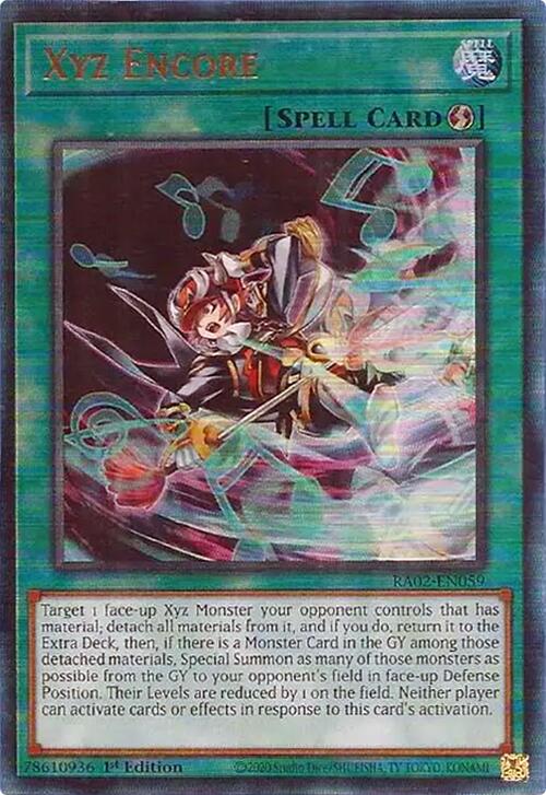 Xyz Encore (PUR) [RA02-EN059] Prismático Ultimate Raro 
