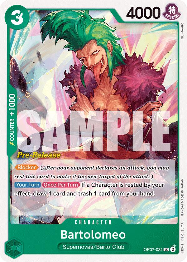 Bartolomeo [Tarjetas de prelanzamiento de 500 años en el futuro] 