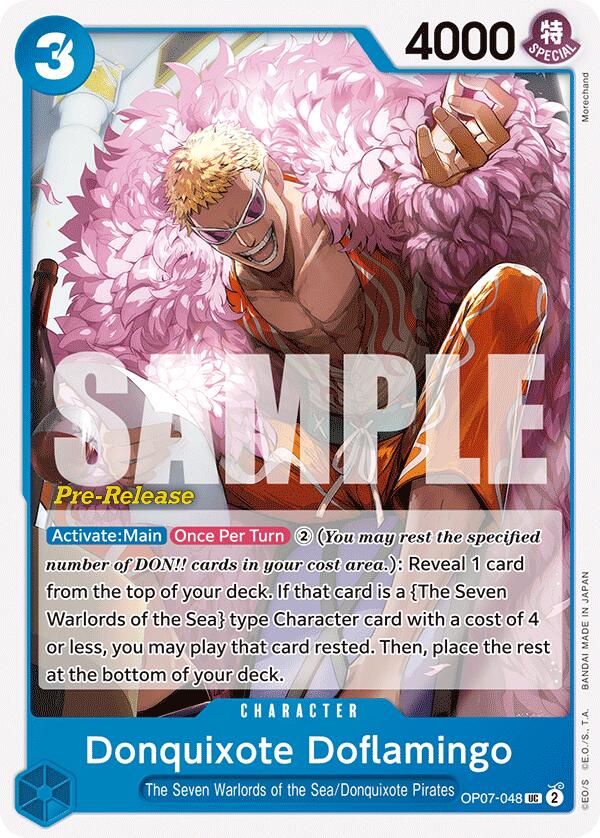 Donquixote Doflamingo [Cartas de prelanzamiento de 500 años en el futuro] 
