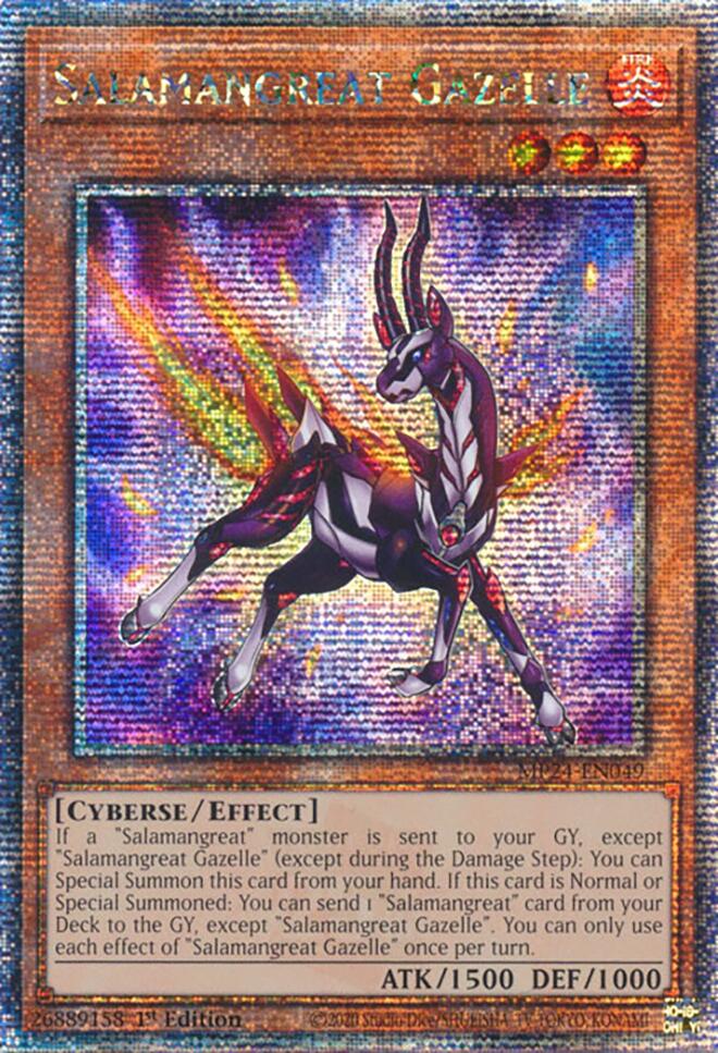 Salamangreat Gazelle [MP24-EN049] Secreto raro de un cuarto de siglo 