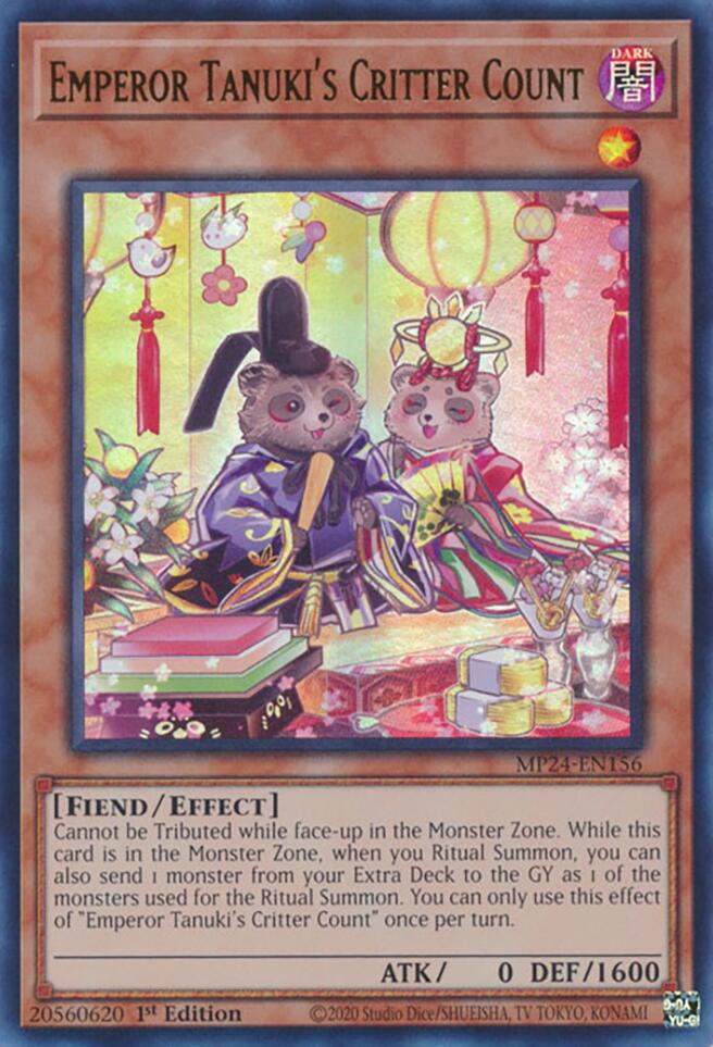 Conteo de Criaturas del Emperador Tanuki [MP24-EN156] Ultra Raro 