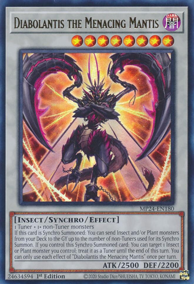 Diabolantis la Mantis Amenazante [MP24-EN180] Ultra Rara 