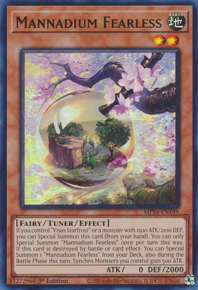 Mannadium Fearless [MP24-EN189] Ultra Raro 