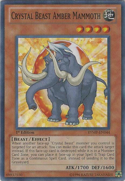 Bestia de Cristal Mamut Ámbar [RYMP-EN044] Súper Rara 