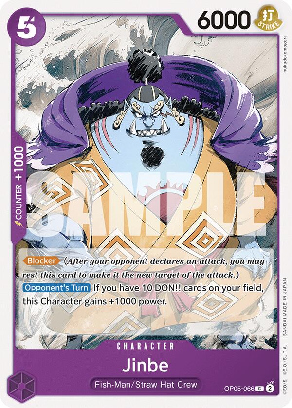 ジンベエ【スターターデッキ：PURPLE モンキー・D・ルフィ】 
