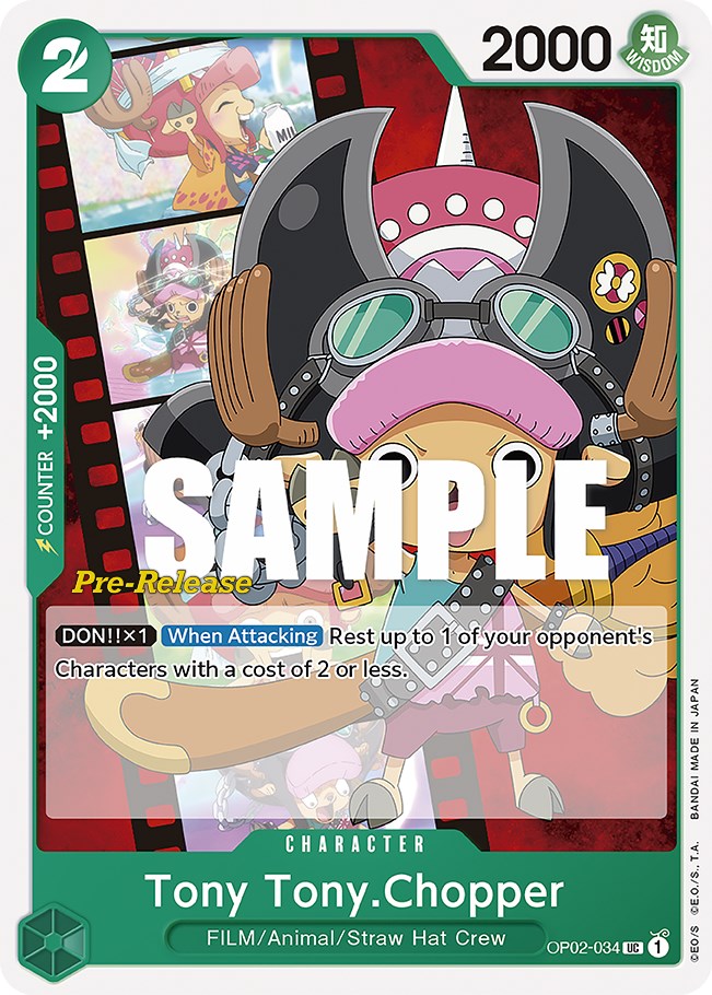 Tony Tony.Chopper [Tarjetas de prelanzamiento de Paramount War] 