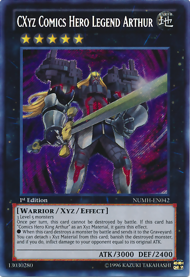 CXyz Comics Héroe Legendario Arthur [NUMH-EN042] Secreto Raro 