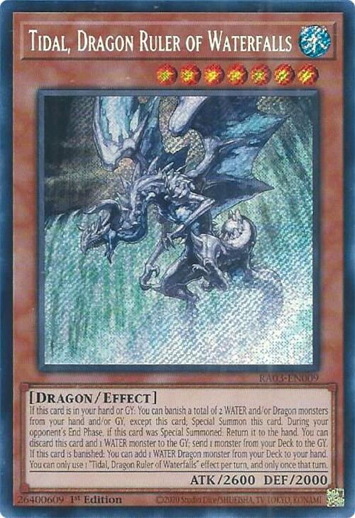 Tidal, Dragón Soberano de las Cascadas (Rara Secreta) [RA03-EN009] Rara Secreta 