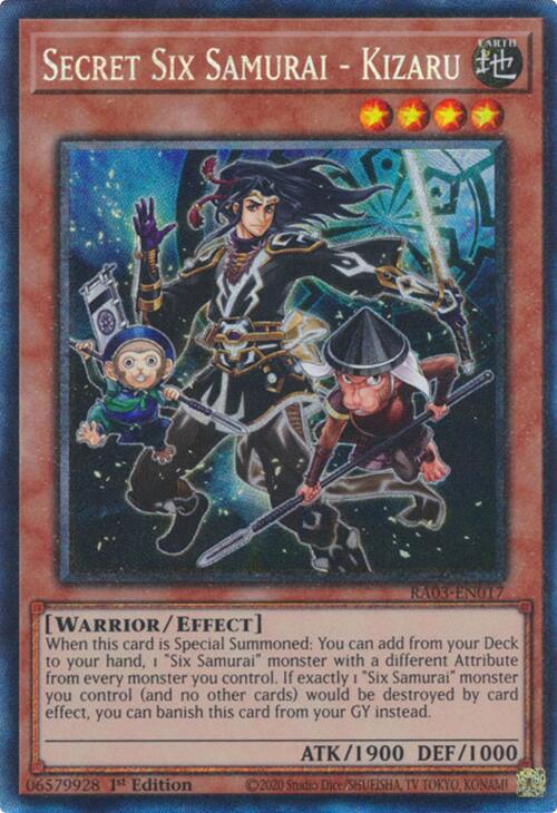 Secret Six Samurai - Kizaru (CR) [RA03-EN017] Prismatic Collector's Rare 