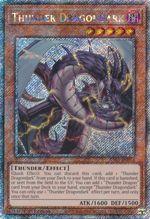 Dragón Oscuro del Trueno (Rara Secreta Platino) [RA03-EN018] Rara Secreta Platino 
