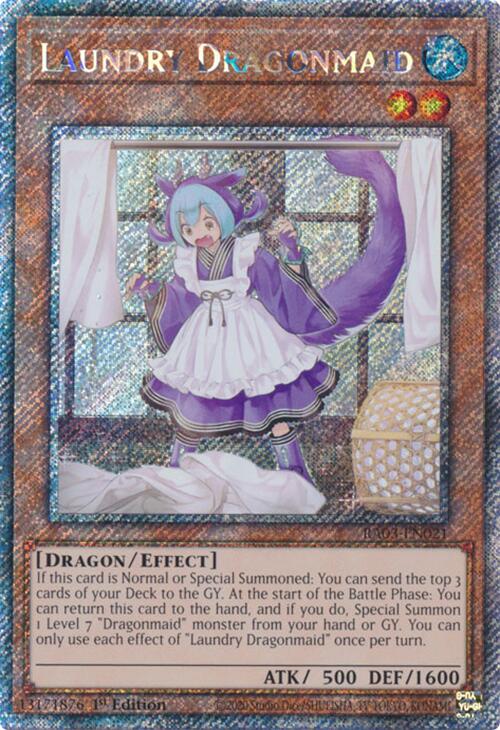 Lavandera Dragonmaid (Rara Secreta Platino) [RA03-EN021] Rara Secreta Platino 