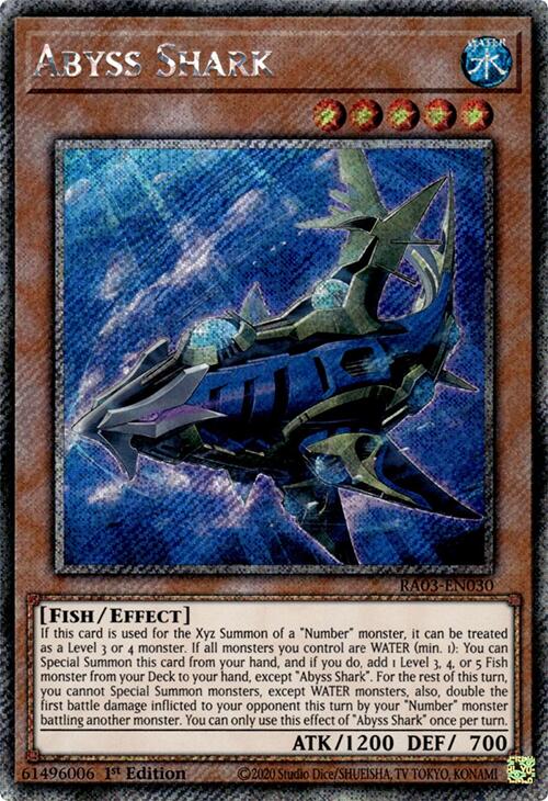 Tiburón del Abismo (Rara Secreta Platino) [RA03-EN030] Rara Secreta Platino 