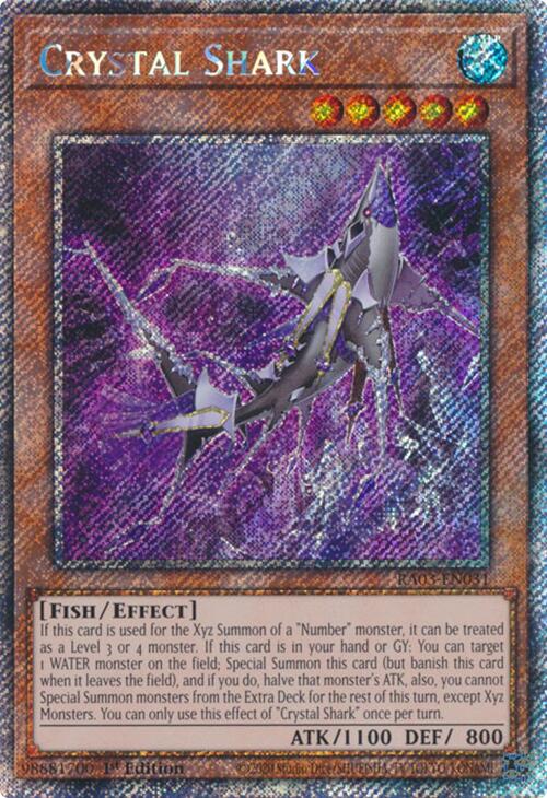 Tiburón de Cristal (Rara Secreta Platino) [RA03-EN031] Rara Secreta Platino 
