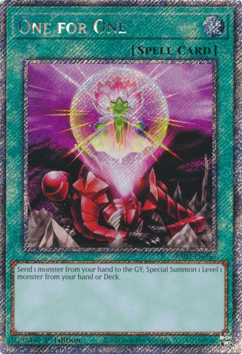 Uno por uno (Rara secreta platino) [RA03-EN056] Rara secreta platino 