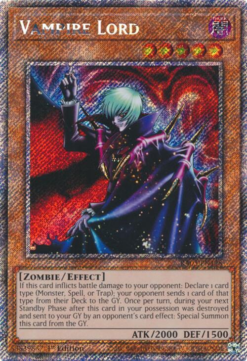 Señor Vampiro (Rara Secreta Platino) [RA03-EN128] Rara Secreta Platino 