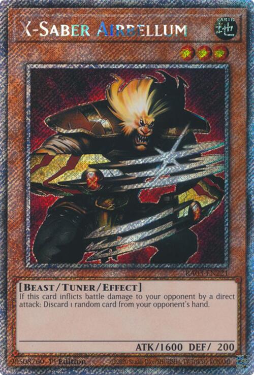X-Saber Airbellum (Platino Secreto Raro) [RA03-EN221] Platino Secreto Raro 