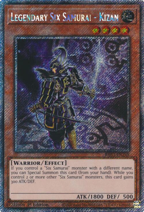 Seis samuráis legendarios - Kizan (Platinum Secret Rare) [RA03-EN249] Platinum Secret Rare 
