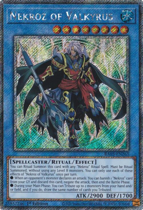Nekroz de Valkyrus (Rara Secreta Platino) [RA03-EN263] Rara Secreta Platino 