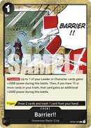Barrier!! (Jolly Roger Foil) [Premium Booster -The Best-]