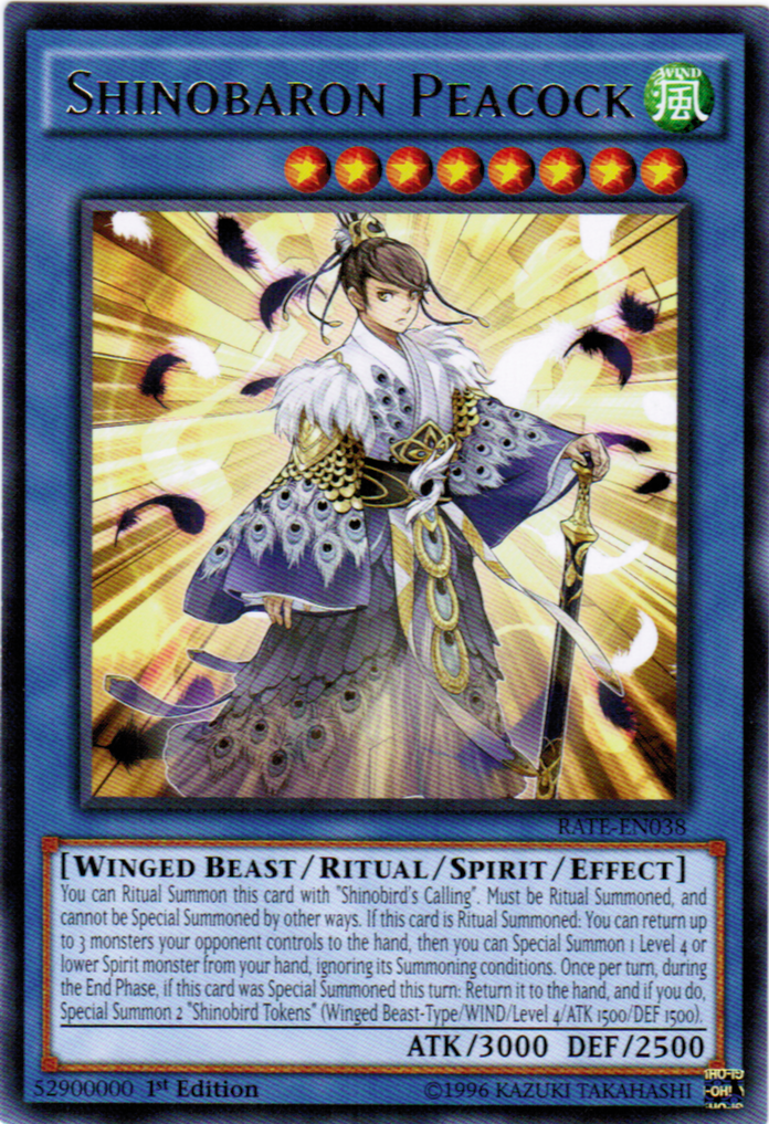 Pavo real Shinobaron [RATE-EN038] Raro 