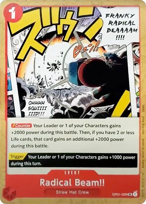 ¡Rayo Radical! [Cartas de demostración de One Piece] 
