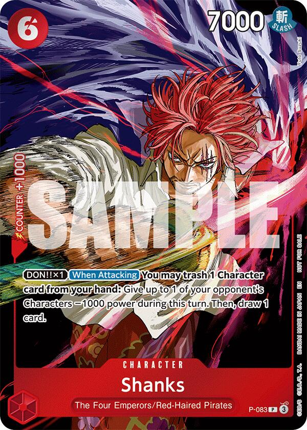 Shanks (Paquete de evento Vol. 6) [Tarjetas promocionales de One Piece] 