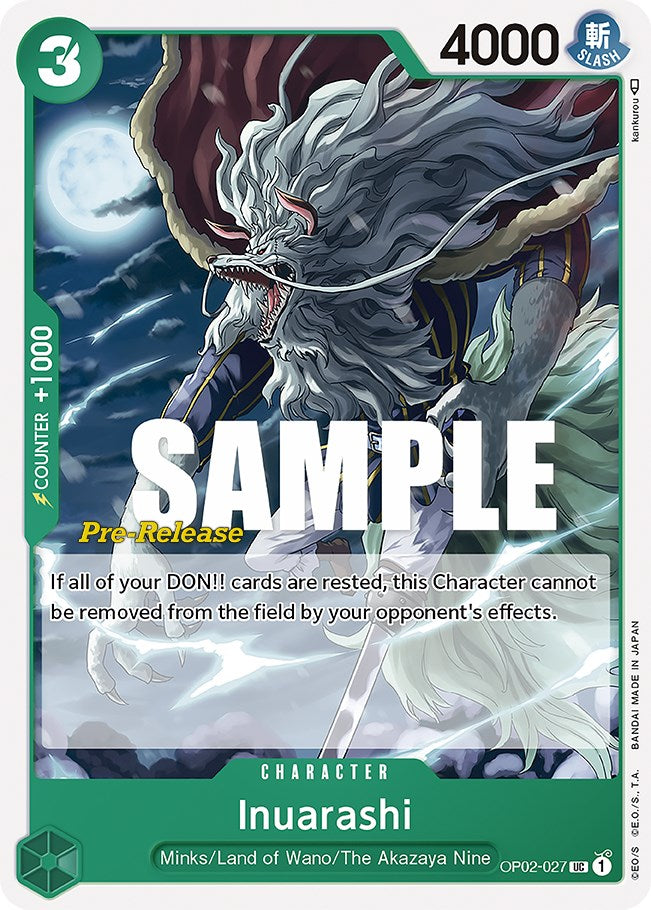 Inuarashi [Cartas de prelanzamiento de Paramount War] 