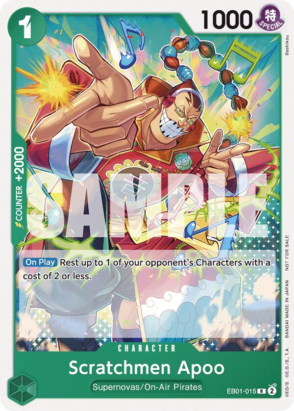 Scratchmen Apoo (Paquete de Torneo 2025 Vol. 2) [Tarjetas Promocionales de One Piece] 