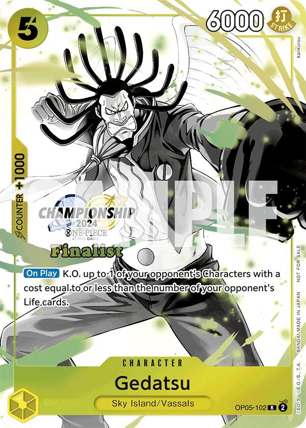 Gedatsu (Colección de Cartas del Campeonato 2024 Vol. 2) [Finalista] [Cartas Promocionales de One Piece] 