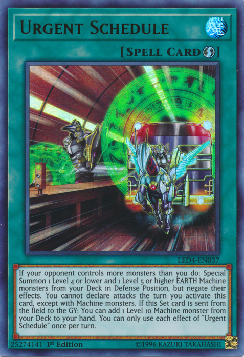 Programación urgente [LED4-EN037] Ultra raro 