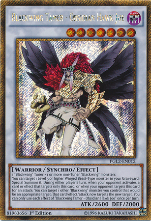 Domador de Ala Negra - Obsidian Hawk Joe [PGL2-EN012] Secreto Dorado Raro 