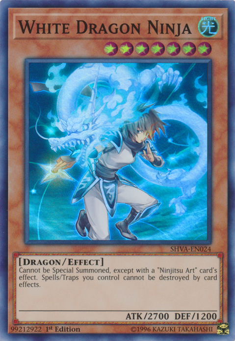 Ninja Dragón Blanco [SHVA-EN024] Súper Raro 
