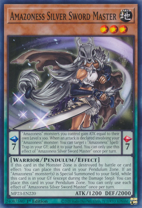 Maestra de la Espada Plateada Amazona [MP23-EN220] Común 