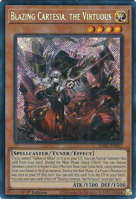 Cartesia Ardiente, la Virtuosa [DABL-EN011] Secreta Rara 
