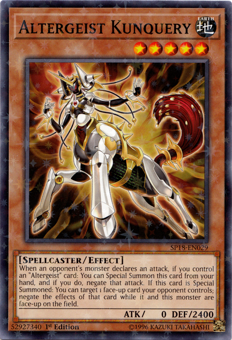 Altergeist Kunquery [SP18-EN029] Starfoil Raro 