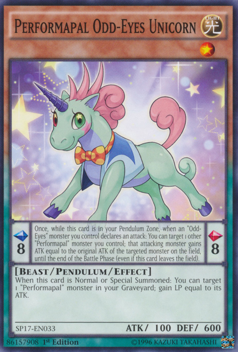 Unicornio de ojos impares Performapal [SP17-EN033] Común 