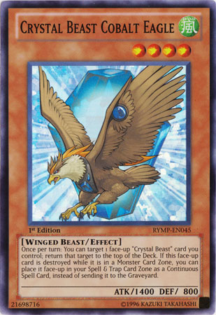 Bestia de Cristal Águila Cobalto [RYMP-EN045] Súper Rara 