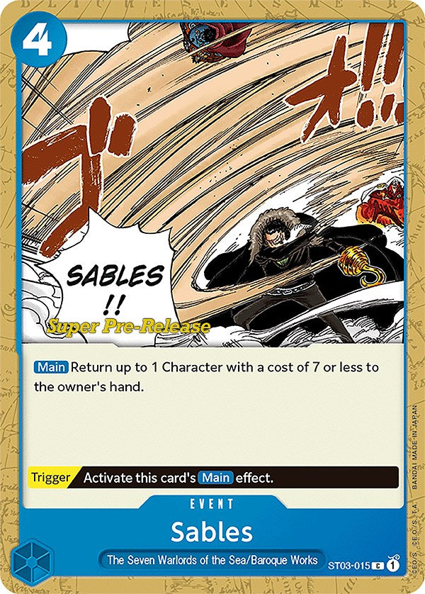 Sables [Mazo de inicio de prelanzamiento súper: Los siete señores de la guerra del mar] 